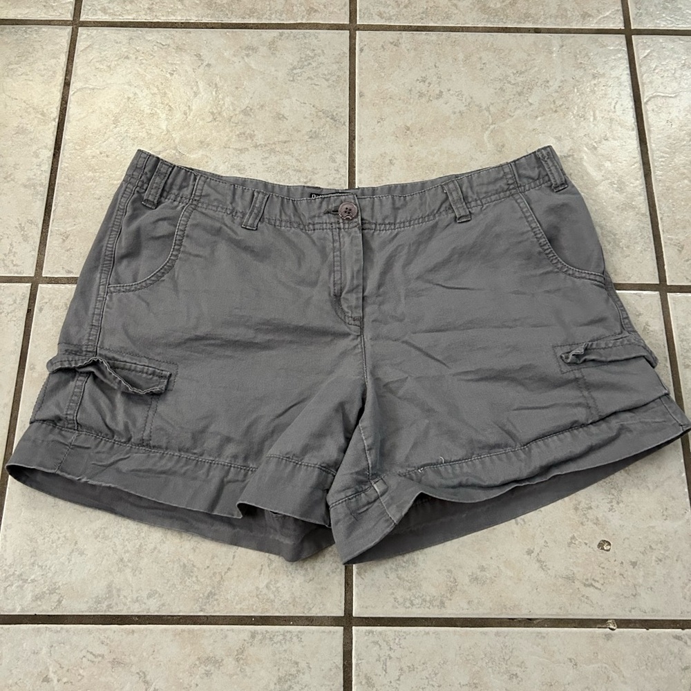 Dalia Collection Charcoal Cargo Shorts